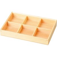 陶里 松花堂 木和美・ミニ六ツ切弁当（身・仕切セット） (1個入) tri-305067013（直送品）