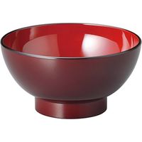 陶里 汁椀 ［Ｐｅｔ］［ウ］溜 内朱 汁椀 (5個入) tri-305567202（直送品）