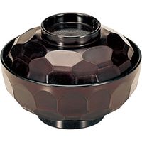 陶里 吸物椀 ［ＴＡ］4寸真亀甲吸椀 溜 (3個入) tri-305667709（直送品）