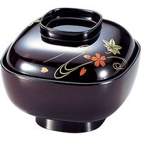 陶里 汁椀 ［ＴＡ］4寸角椀 溜竜田川 (2個入) tri-305667916（直送品）