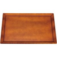 陶里 盆 ［Ａ］富士長手木目盆 艶消ブラウンＮＳ［ノンスリップ加工］尺3寸 (2個入) tri-305668817（直送品）