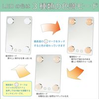 ヤマムラ LED卓上ミラー YLD-10WH 96個（直送品）