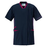 KAZEN スクラブジャケット半袖(男女兼用) 998-47 L 1枚　白衣（直送品）