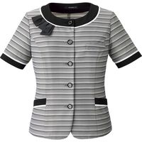 ボンマックス BONOFFICE オーバーブラウス グレイ 17号 AJ0852-32-17（直送品）