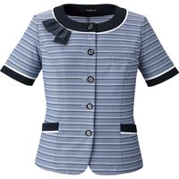 ボンマックス BONOFFICE オーバーブラウス ブルー 13号 AJ0852-36-13（直送品）