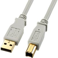 USBケーブル　USB-A（オス）USB-B（オス）　1m　USB2.0　KU20-1HK2　サンワサプライ　1本（直送品）