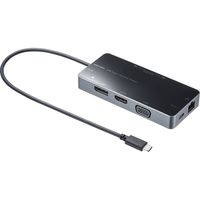サンワサプライ USB Type-C ドッキングステーション USB-DKM2BK 1個