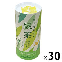 ポッカサッポロ 旨みまろやか緑茶195g紙 JM37 1箱（30本入）（わけあり品）