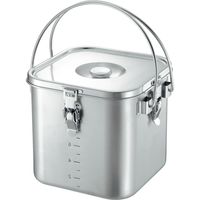 エムテートリマツ 18-8二重汁食缶 クリップ無 ツル取手 6L