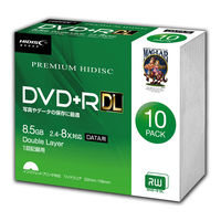 磁気研究所 データ用 DVD+R DL 8.5GB/片面二層 スリムケース10枚 HDVD+