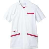 住商モンブラン スクラブ 兼用 半袖 白/バーガンディ 72-1378 1枚　スクラブ（直送品）