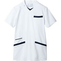 住商モンブラン スクラブ 兼用 半袖 白/ネイビー 72-1379 1枚　スクラブ（直送品）