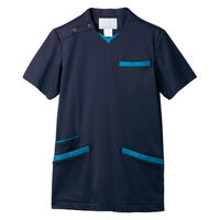 住商モンブラン スクラブ 兼用 半袖 ダークネイビー/ターコイズ 72-1383 1枚　スクラブ（直送品）