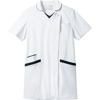 住商モンブラン スクラブ レディス 半袖 白/ネイビー 73-2279 1枚　スクラブ（直送品）