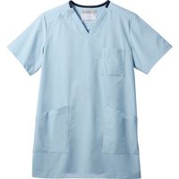 住商モンブラン スクラブ 兼用 半袖 サックス/ネイビー MS241-32 1枚　スクラブ（直送品）