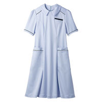 住商モンブランナースワンピース　半袖クラシックーブルーOM312-31_5L（直送品）