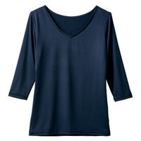 住商モンブランインナーレディス　７．２分袖　ネイビー　OM901-92_4L（直送品）