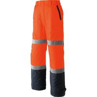 Asahicho（旭蝶繊維） E78200 高視認パンツ（ノータック） 蛍光オレンジ 5L 1枚（直送品）