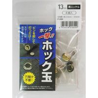 三共コーポレーション H13PHBKK ホック玉 クロニッケル13mm #606936　1袋（直送品）