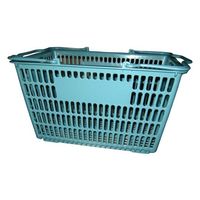 江部松商事 ショッピングバスケット Fー101 ブルーグリーン 61-6567-27 1セット(4個)（直送品）