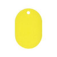 共栄プラスチック 番号札 小(31×45mm) 番号無し イエロー 7-5795-15 1セット(150枚:50枚×3組)（直送品）
