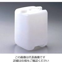 三宝化成 角型手提瓶（ポリエチレン製）　１０Ｌ 5-040-01 1セット（2個：1個×2）