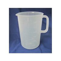 日本メデカルサイエンス PP手付ビーカー 3000mL(Ralic) M4-450-04 1セット(5個) 61-3518-84（直送品）