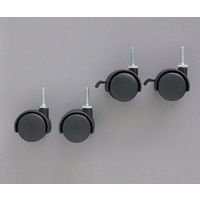 アイリスオーヤマ メタルミニキャスター ポール直径19mm 540000/MM-4MC 1セット(16個:4個×4パック)（直送品）