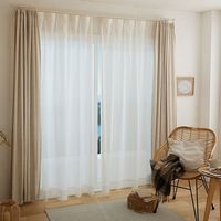 スミノエ コルネ セミオーダー レースカーテン リントネ 1300×1240mm ナチュラルホワイト １セット(2枚入)（直送品）