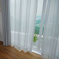 スミノエ コルネ セミオーダー レースカーテン コノピ 1000×2290mm ブルー １セット(2枚入)（直送品）