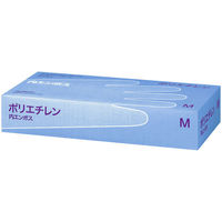 川西工業　ポリエチレングローブ　内エンボス　クリア　Mサイズ　1箱（200枚入）（使い捨てグローブ） オリジナル（わけあり品）