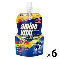 味の素 アミノバイタル ゼリー ドリンク SUPERSPORTS アミノ酸 bcaa ビタミン 栄養補助食品 1セット（6個）