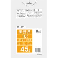 ハウスホールドジャパン GL44 ポリ袋45L半透明0.03mm 4580287290043 1袋