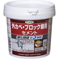 アサヒペン 外カベ・ブロック塀用セメント グレー 750G AP9018913 1缶（直送品）