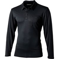 おたふく手袋 JW-604 メッシュポロシャツ ロング 11黒 M JW-604-2113876 1枚（直送品）
