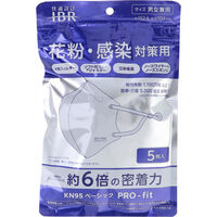 アイ・ビー・アール KN95 ベーシック PRO-fit マスク ホワイト 5枚入 4573508631329 1個（直送品）