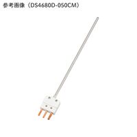 アズワン 温度センサー 白金測温抵抗体 リード線無 φ3.2×100mm オメガミニコネクター付 4-7433-02 1個（直送品）