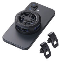 スマホクーラー ペルチェ素子 マグネット/ホルダー固定 最大約-25℃冷却 ブラック PWCLPL03BK エレコム 1個（直送品）