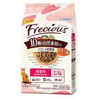 Frecious 10種自然素材 成猫 サーモン＆ツナ 国産 1.3kg 1個 ユニ・チャーム キャットフード