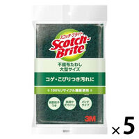 スリーエム（3M）スコッチ・ブライト ナイロンたわしS大型サイズ Aー12S 緑 1セット（1個×5）