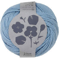 ダルマ(DARUMA) 手編み糸 リネンラミーコットン 50g col.2 ブルー系 4180 DRM4180-2 1セット(5玉)（直送品）