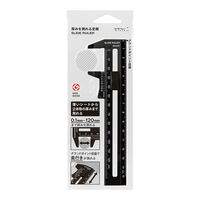 デザインフィル 厚みを測れる定規 黒 42259006 1セット(1個×2)（直送品）