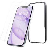 iPhone16 ガラスフィルム 2枚入り 高透明 強化ガラス10H 指紋防止 飛散防止 PMWA24AFLGG2 エレコム 1個（直送品）