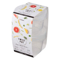 ナカヤ化学産業 保存容器 250ml ツイストポット 250 クリア 2個組 559424 1個（直送品）