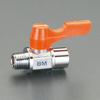 エスコ R 1/8”xG 1/4” ミニボールバルブ EA425BM-12A 1個（直送品）