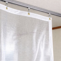 上村産業 耐熱ビニールカーテン 0.47mm厚 防炎糸入り透明 c-047-91-350 1枚（直送品）