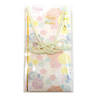 シノコマ エヒメ 祝儀袋 薔薇柄 多当折 Happy Wedding ブルー SK-062 1セット(1冊×10)（直送品）