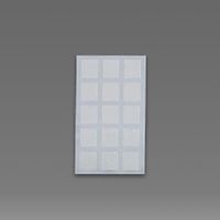 エスコ 20x 15mm 抗菌フィルム(スイッチ用/15枚) EA911AN-21 1セット(150枚:15枚×10パック)（直送品）