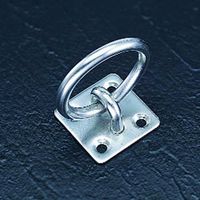 エスコ 25x28mm/φ30mm 座付丸かん(ステンレス製) EA638BF-4 1セット(10個)（直送品）