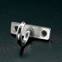 エスコ 3mm/7.5x25.5mm プレートフック(ステンレス製) EA638DL-3 1セット(10個)（直送品）